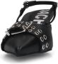 Sacha Dames PRE-ORDER Zwarte buckle slingbacks met kitten heel - Thumbnail 5