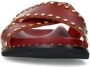 Sacha Dames Rode slippers met goudkleurige studs - Thumbnail 4