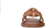 Sacha Dames Cognac leren slippers - Thumbnail 3