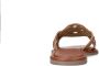 Sacha Dames Cognac leren slippers - Thumbnail 4
