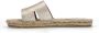 Sacha Dames Gouden leren slippers - Thumbnail 3