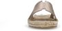 Sacha Dames Gouden leren slippers - Thumbnail 4