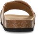 Sacha Dames Gouden leren slippers - Thumbnail 4