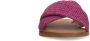 Sacha Dames Paarse slippers met gekruiste bandjes - Thumbnail 4