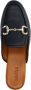 Sacha Dames Zwarte leren slip on loafers met goudkleurige chain - Thumbnail 4