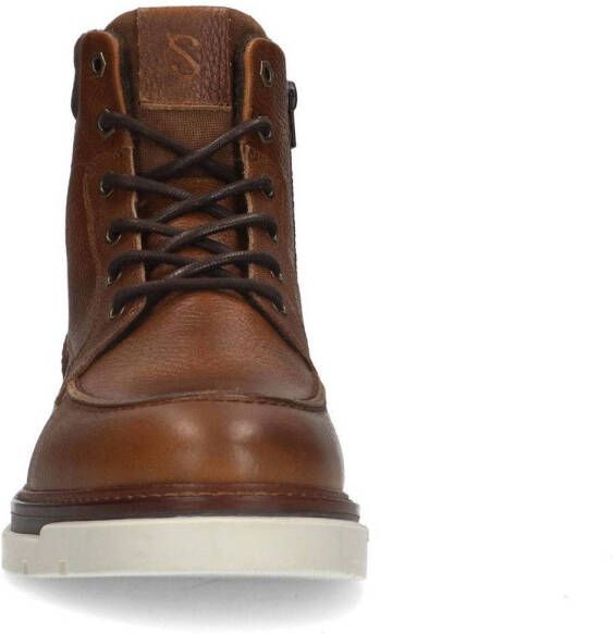 Sacha leren veterboots cognac