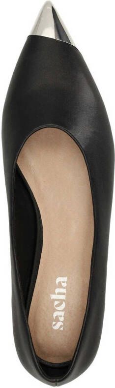Sacha loafers zwart zilver