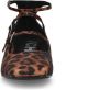 Sacha mary Janes pumps met panterprint cognac zwart - Thumbnail 3