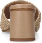 Sacha Dames Beige muiltjes met blokhak - Thumbnail 3