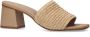 Sacha Dames Beige muiltjes met blokhak - Thumbnail 4