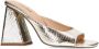 Sacha Dames Gouden metallic muiltjes met hak - Thumbnail 4
