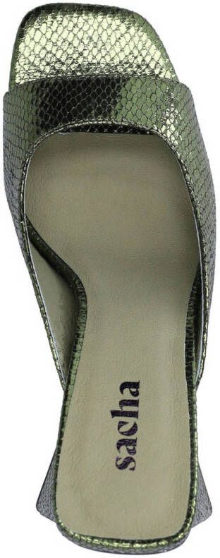 Sacha muiltjes metallic groen