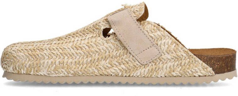 Sacha raffia clogs beige