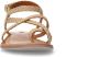 Sacha Dames Beige raffia sandalen met gekruiste bandjes - Thumbnail 4