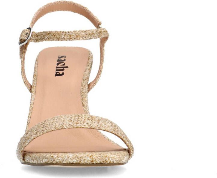 Sacha sandalettes beige raffia