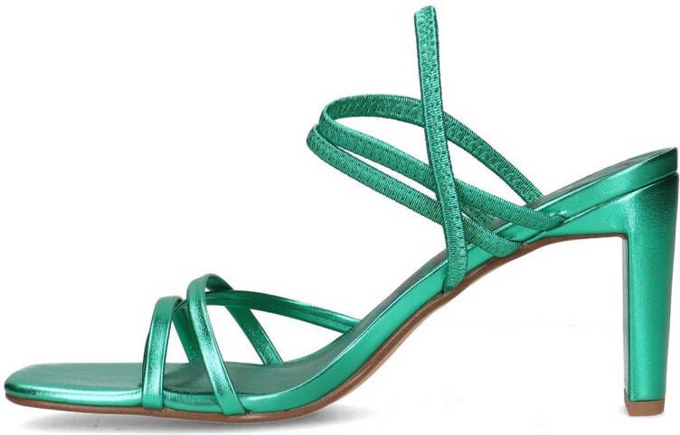 Sacha sandalettes groen metallic
