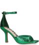 Sacha Dames Groene metallic sandalen met hak - Thumbnail 2