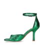 Sacha Dames Groene metallic sandalen met hak - Thumbnail 3