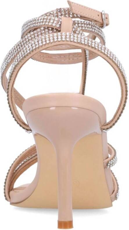 Sacha sandalettes met strass beige