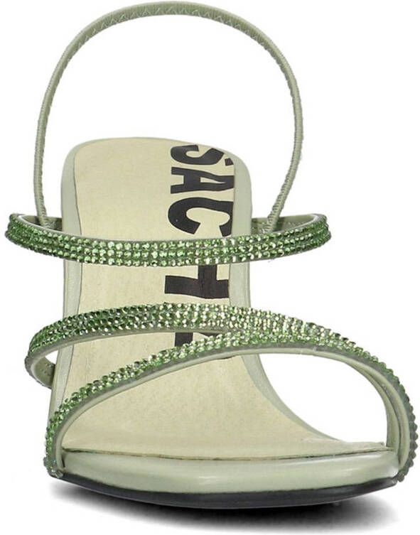 Sacha sandalettes met strass groen