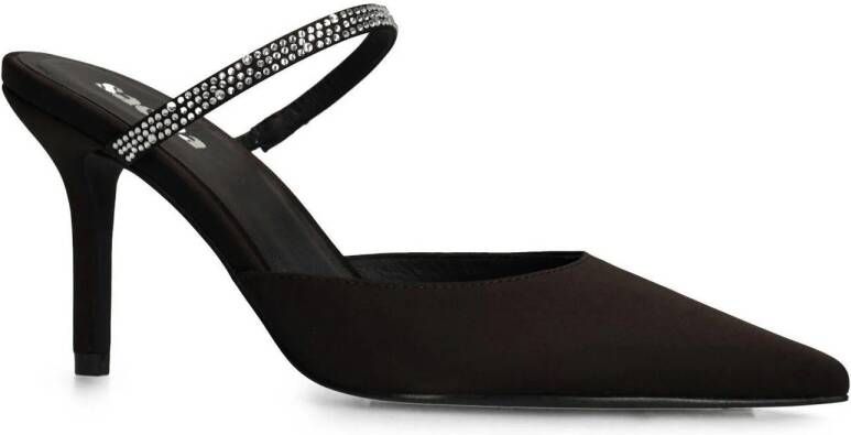 Sacha Dames Zwarte pumps met strass bandje