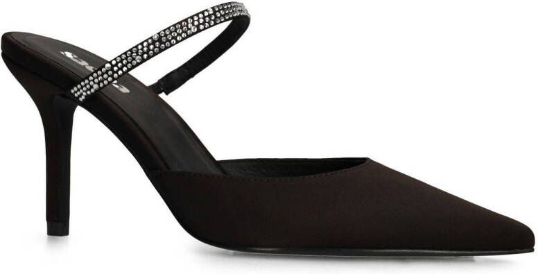 Sacha Dames Zwarte pumps met strass bandje