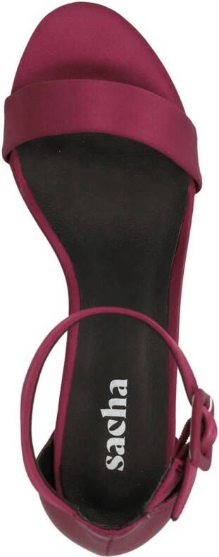 Sacha satijnen sandalettes cyclaam