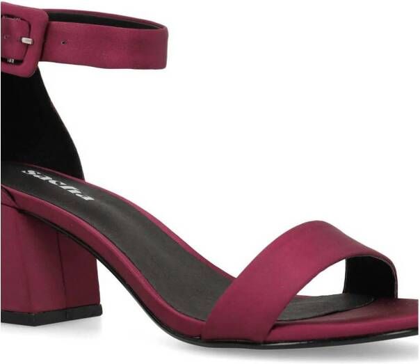 Sacha satijnen sandalettes cyclaam
