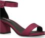 Sacha satijnen sandalettes cyclaam - Thumbnail 3