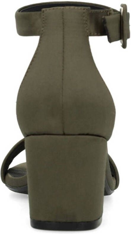 Sacha satijnen sandalettes kaki