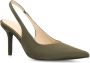 Sacha satijnen slingback pumps kaki - Thumbnail 7