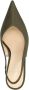 Sacha satijnen slingback pumps kaki - Thumbnail 4
