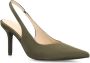 Sacha satijnen slingback pumps kaki - Thumbnail 5