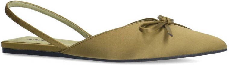 Sacha slingback loafers olijfgroen