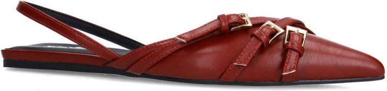Sacha slingback loafers rood