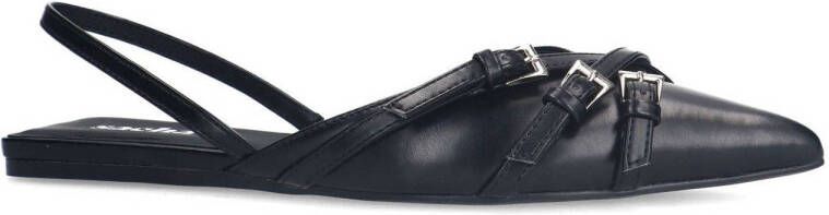 Sacha slingback loafers zwart