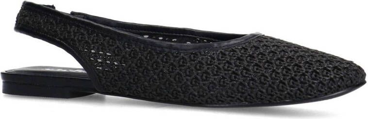 Sacha slingback loafers zwart