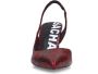 Sacha slingback pumps met slangenprint rood zwart - Thumbnail 3