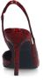 Sacha slingback pumps met slangenprint rood zwart - Thumbnail 4
