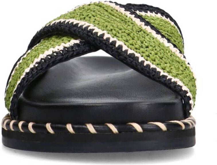 Sacha slippers groen