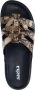 Sacha slippers met slangenprint beige zwart - Thumbnail 2