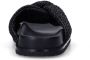 Sacha Dames Zwarte gevlochten slippers - Thumbnail 4