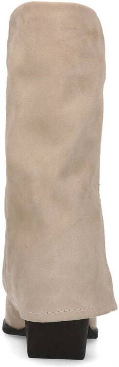 Sacha suède cowboylaarzen met flap beige
