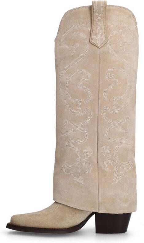 Sacha suède cowboylaarzen beige