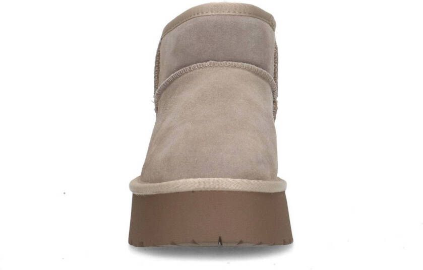 Sacha suède enkelboots beige