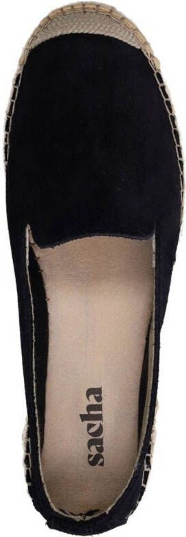Sacha suède espadrilles zwart
