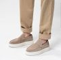 Sacha Heren Beige suède loafers met witte zool - Thumbnail 3