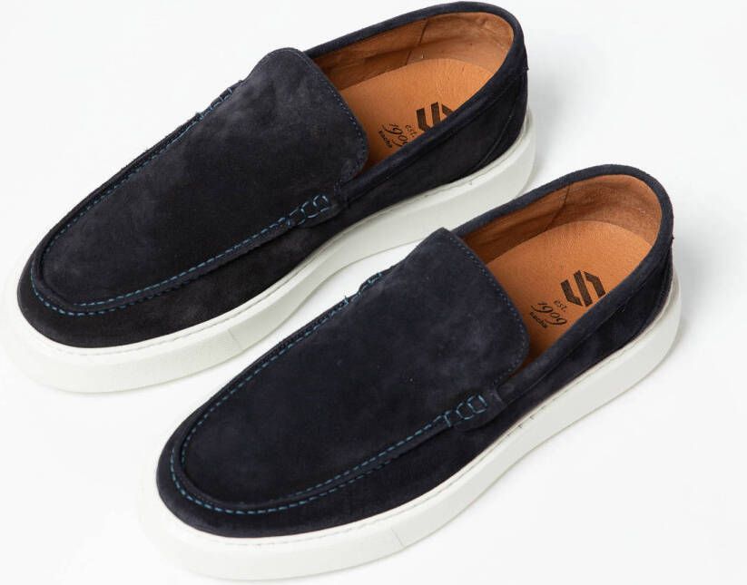 Sacha suède loafers donkerblauw