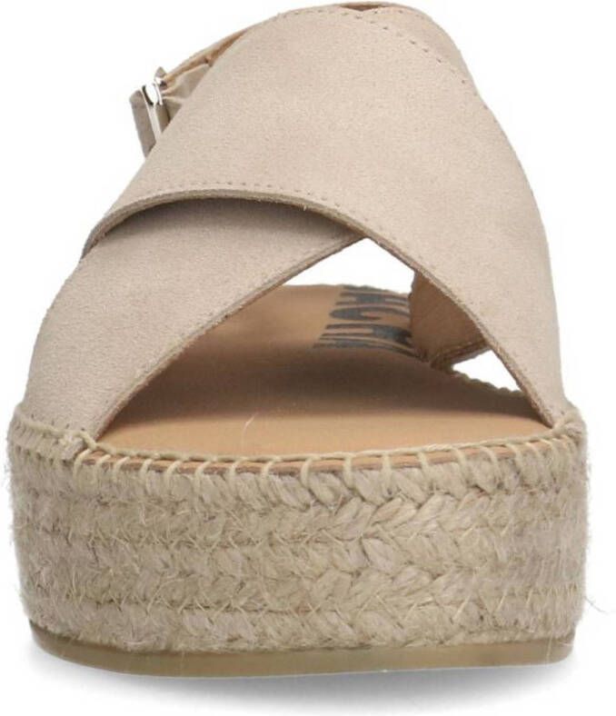 Sacha suède sandalen beige