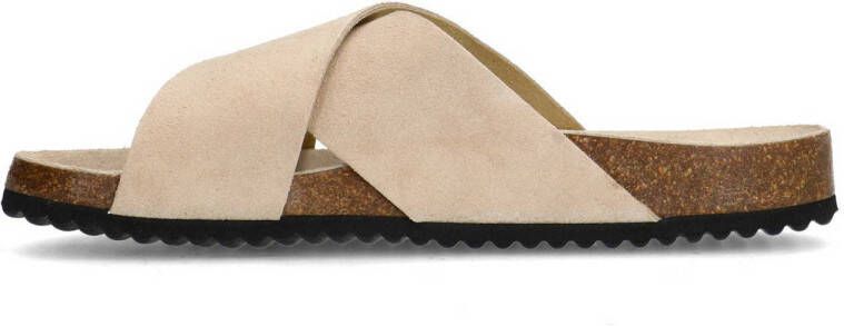 Sacha suède slippers beige